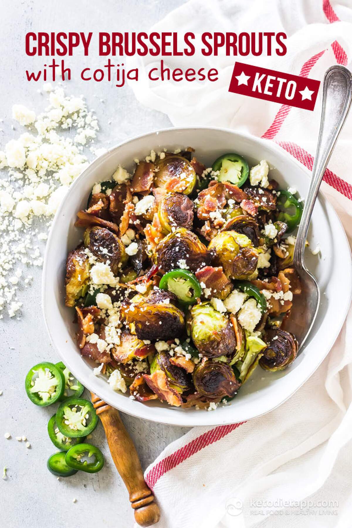 LowCarb Crispy Brussels Sprouts With Cotija Cheese KetoDiet Blog
