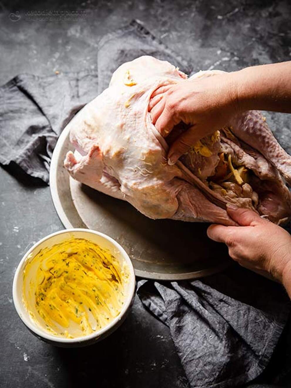 Butter Blanketed Roast Turkey KetoDiet Blog