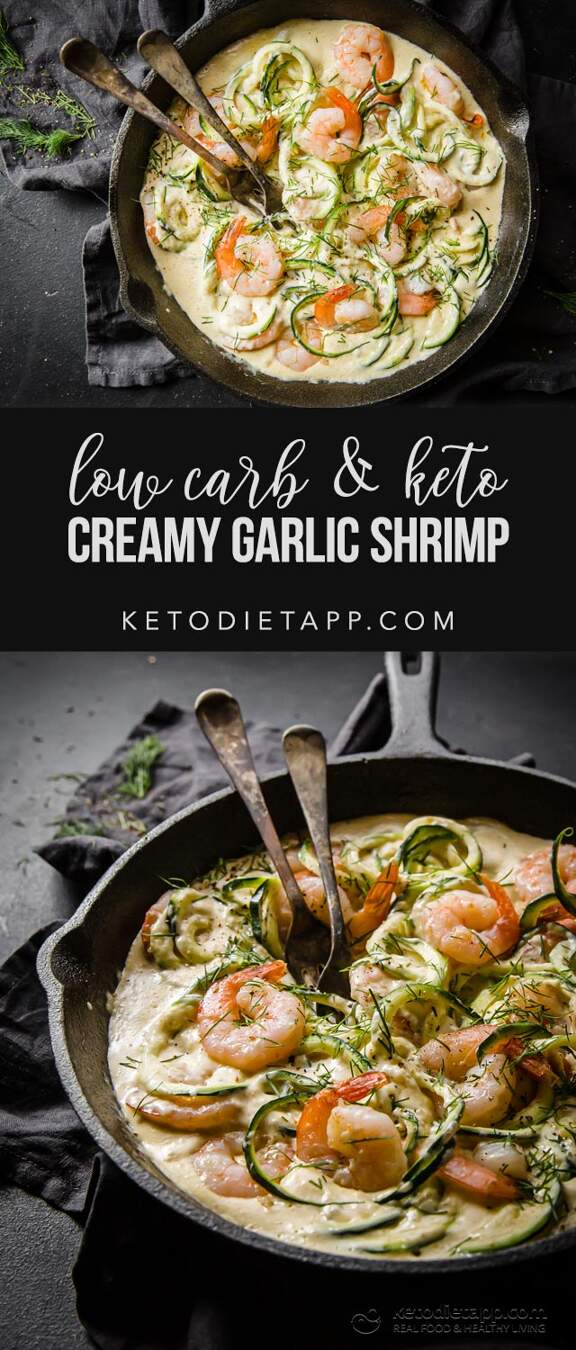 Creamy Keto Garlic Shrimp For Two KetoDiet Blog