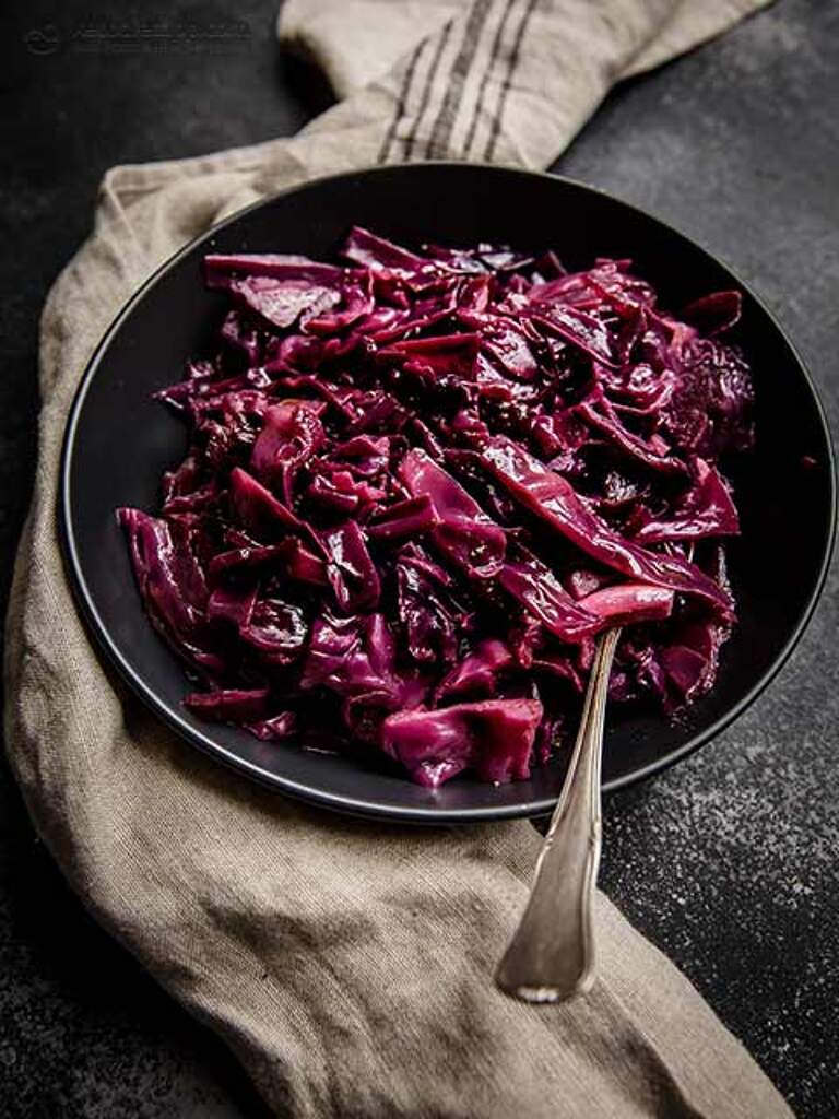 Super Simple LowCarb Braised Red Cabbage KetoDiet Blog