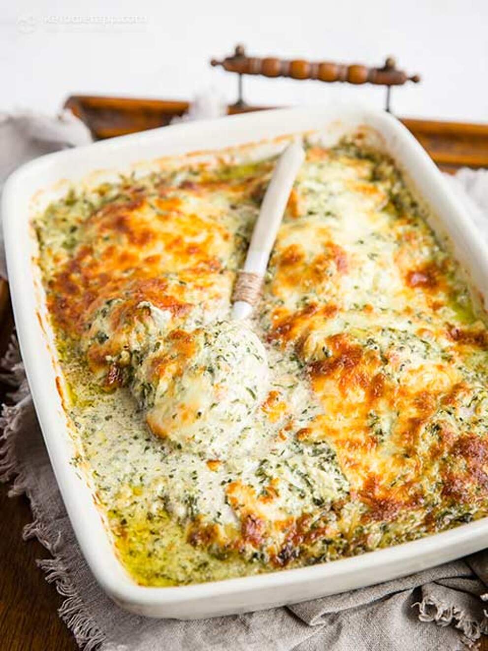Keto Chicken Spinach & Artichoke Casserole KetoDiet Blog