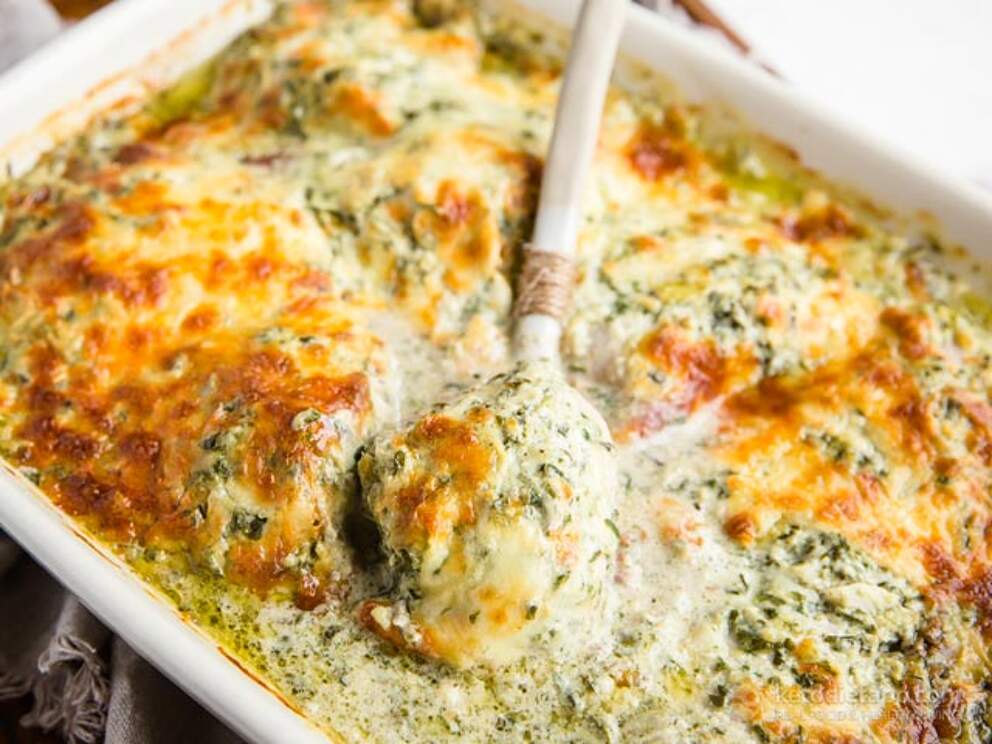 Keto Chicken Spinach & Artichoke Casserole KetoDiet Blog