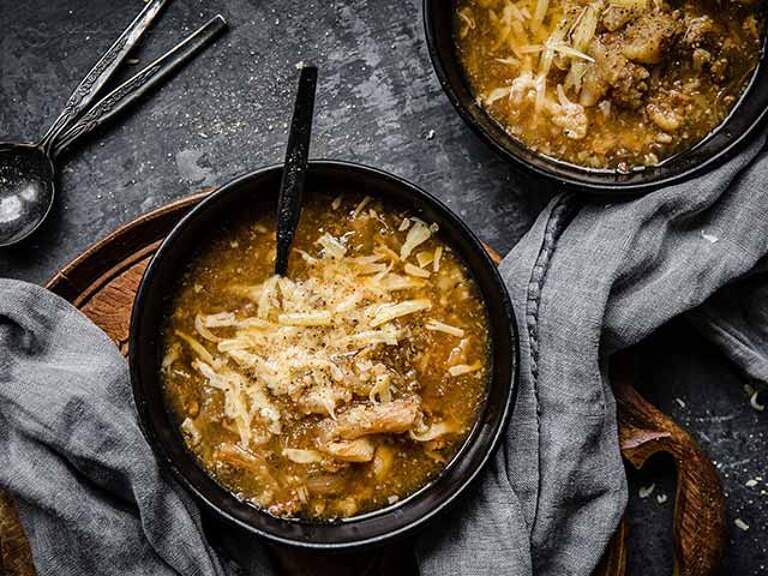 LowCarb Roast Onion Soup KetoDiet Blog