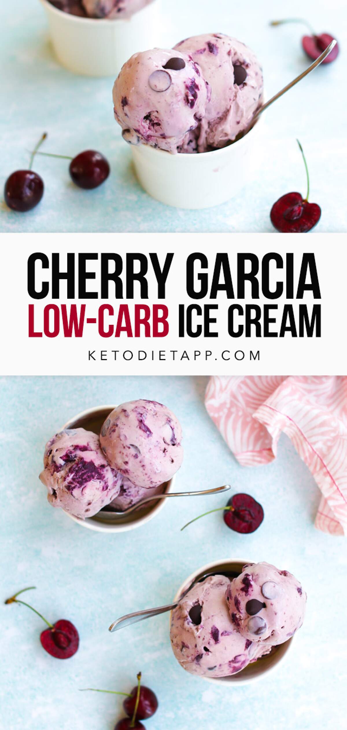 LowCarb Cherry Garcia Ice Cream KetoDiet Blog