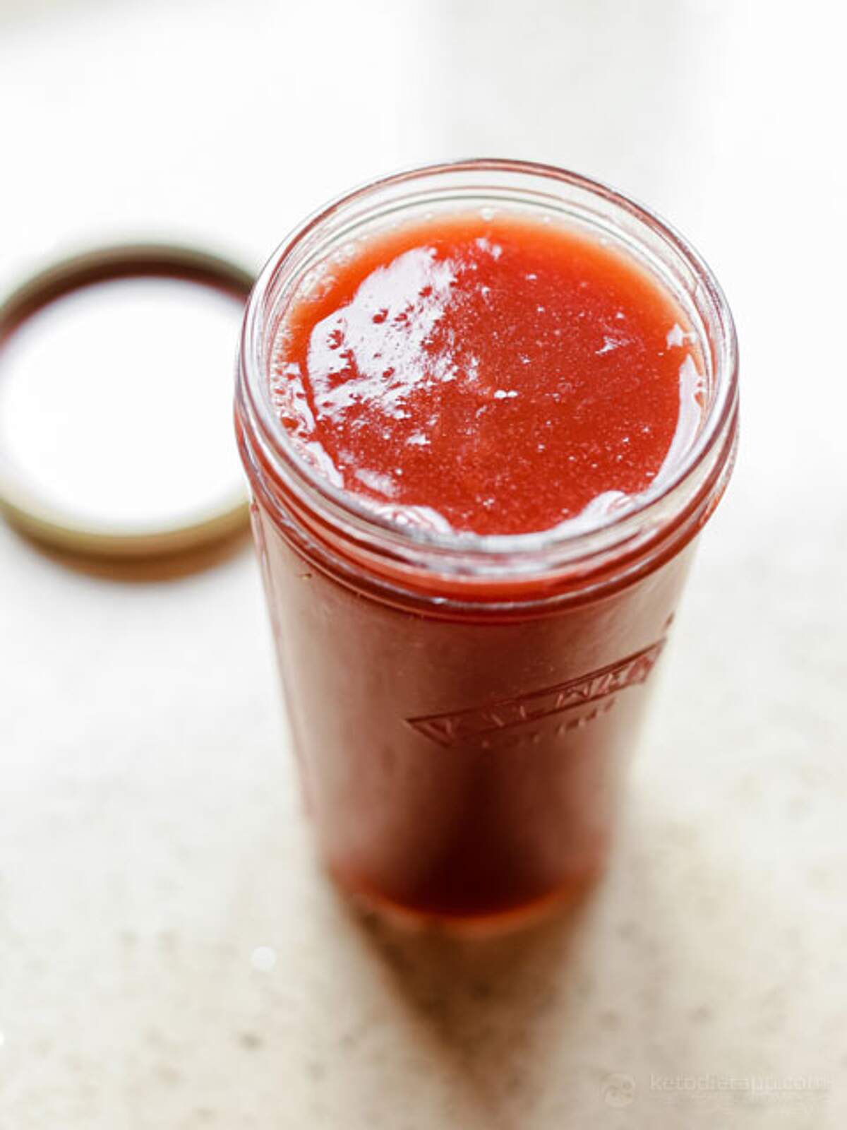 Homemade SugarFree Strawberry Syrup KetoDiet Blog