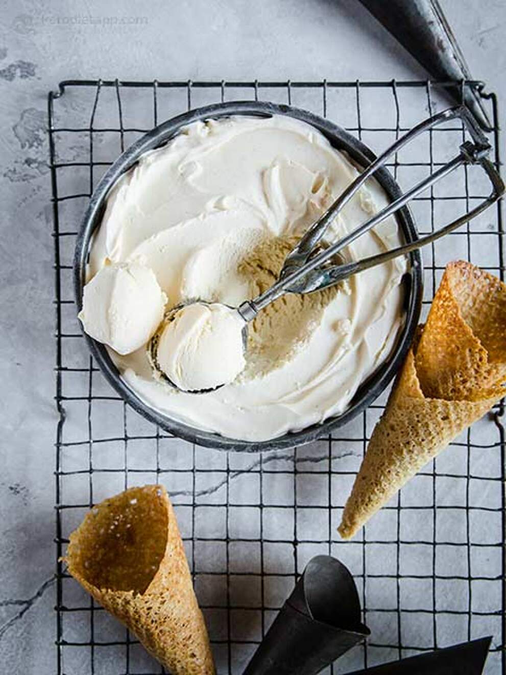 Soft & Creamy Keto Vanilla Ice Cream KetoDiet Blog