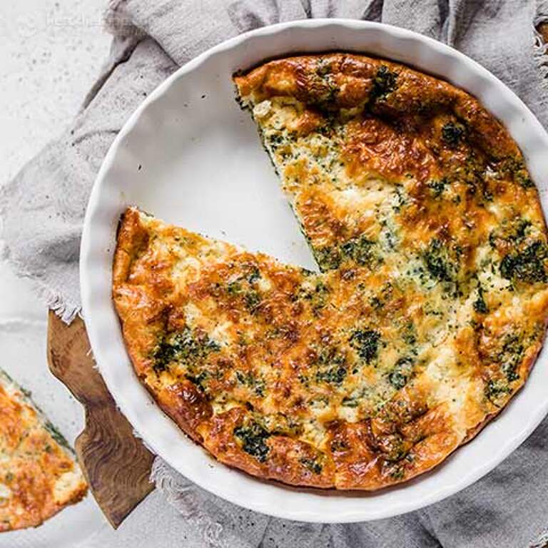 Keto Spinach & Feta Crustless Quiche KetoDiet Blog