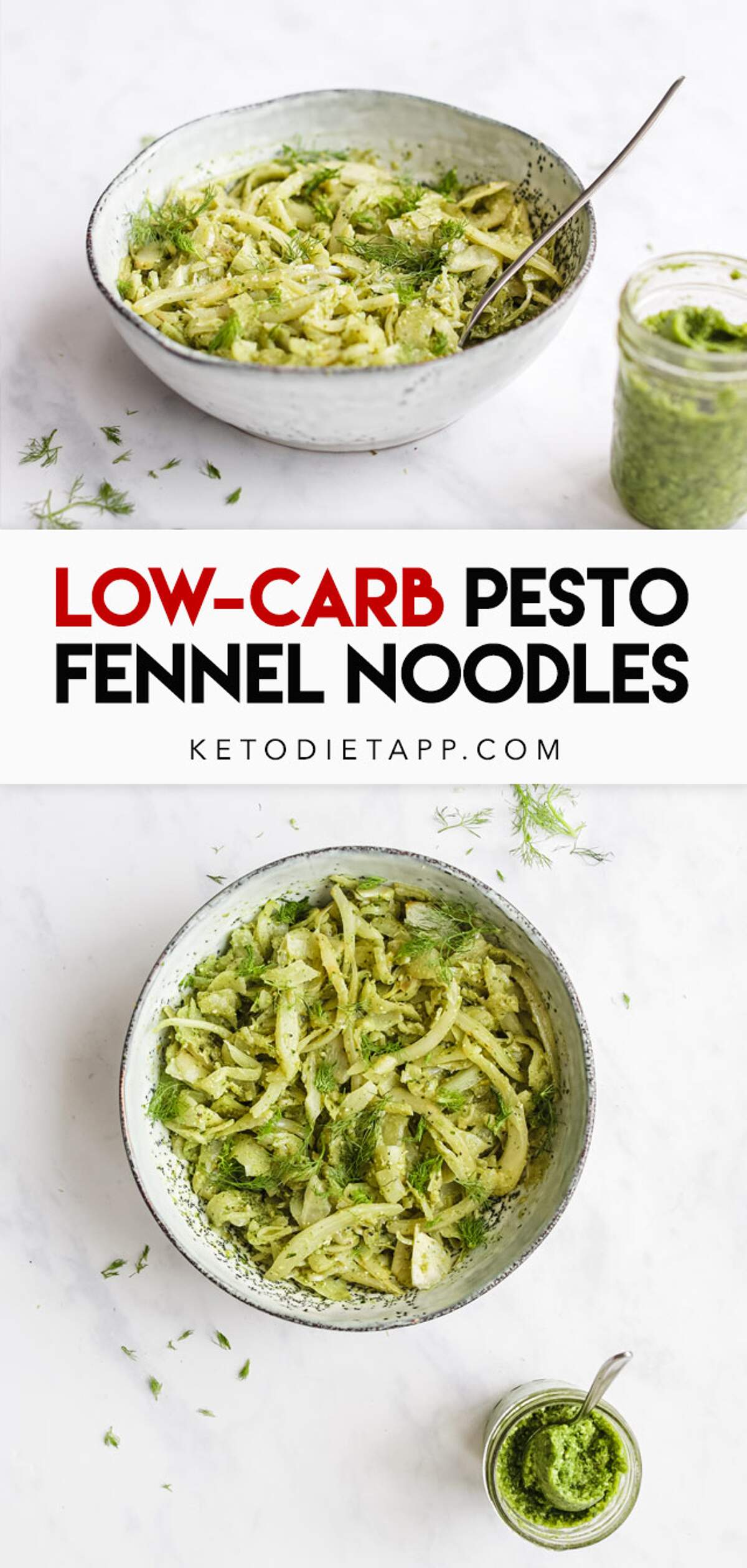 LowCarb Fennel Pesto Noodles KetoDiet Blog