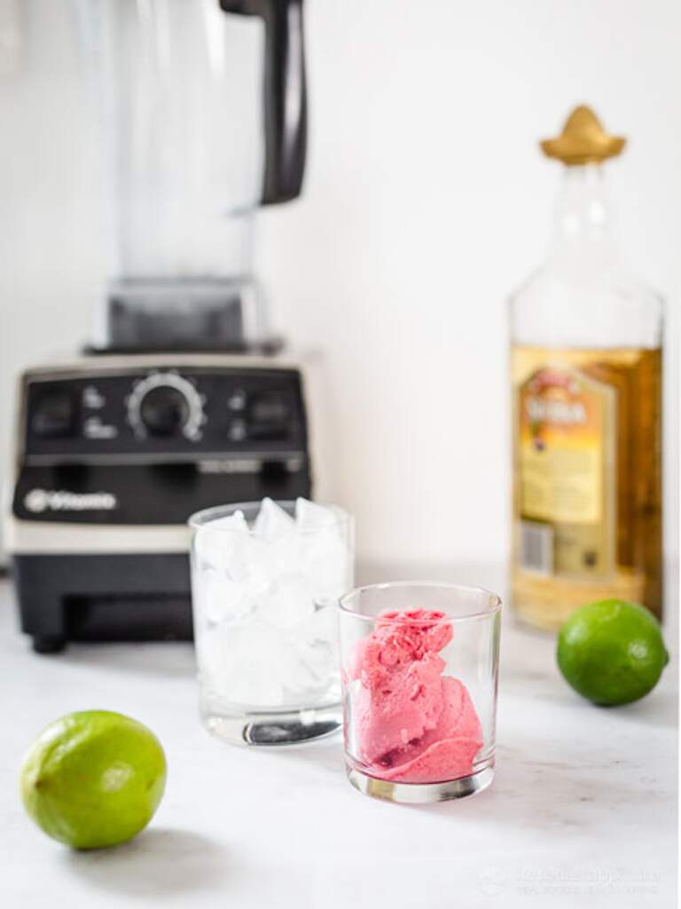 Frozen LowCarb Raspberry Margarita KetoDiet Blog