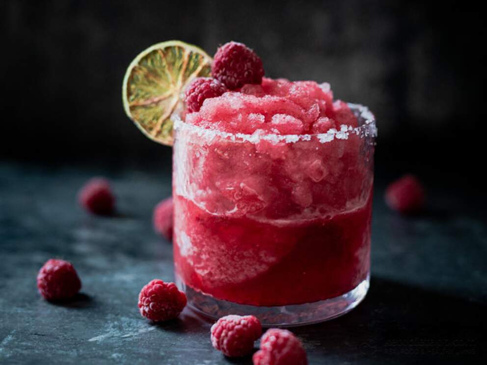 Frozen LowCarb Raspberry Margarita KetoDiet Blog