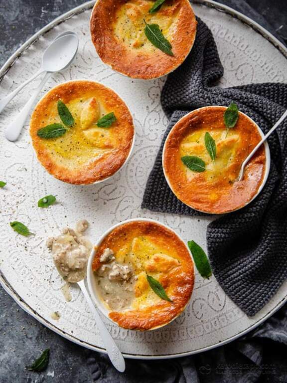 LowCarb Pork & Sage Pot Pie KetoDiet Blog