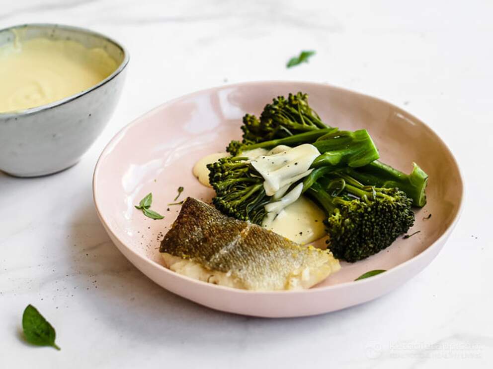 Crispy Cod with Broccoli & Keto Cheese Sauce KetoDiet Blog