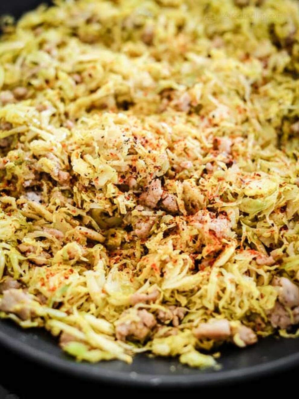 Keto Brussels Sprout & Sausage Crack Slaw KetoDiet Blog