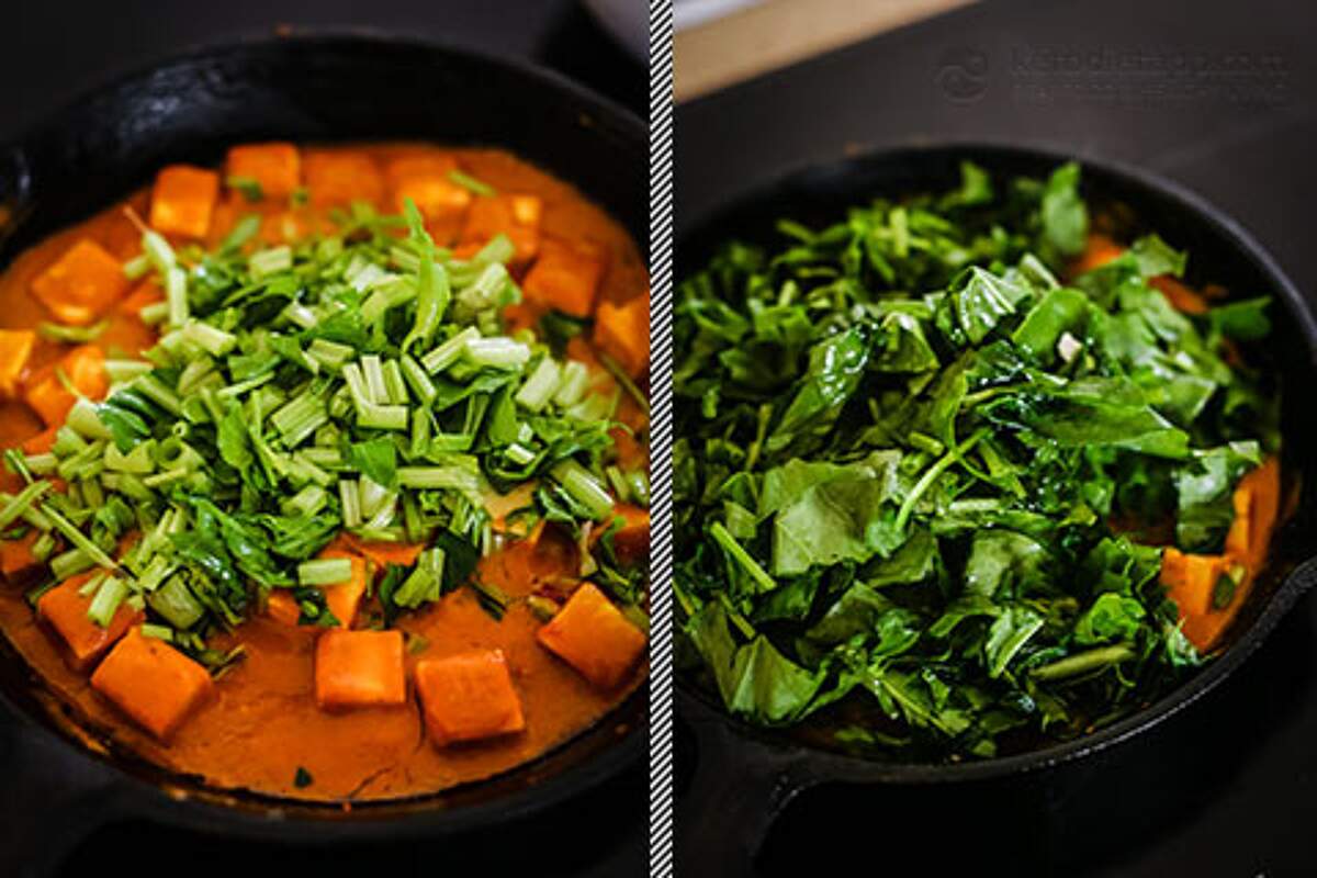 Keto Curried Spinach Paneer Skillet KetoDiet Blog