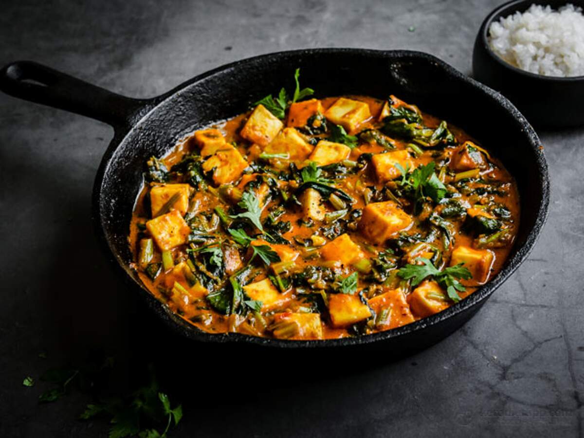 Keto Curried Spinach Paneer Skillet KetoDiet Blog