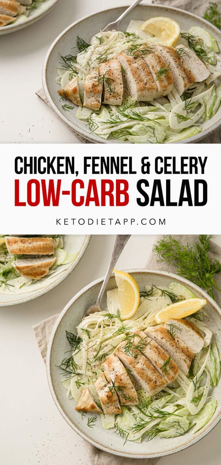 Whole 30 Keto Chicken, Fennel & Celery Salad KetoDiet Blog