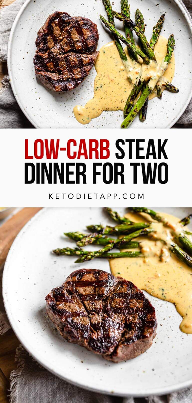 Keto Steak Dinner For Two KetoDiet Blog