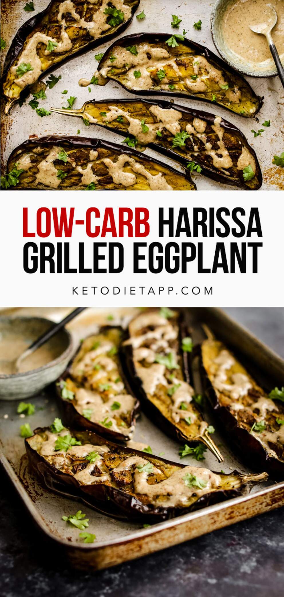 LowCarb Grilled Harissa Eggplant KetoDiet Blog