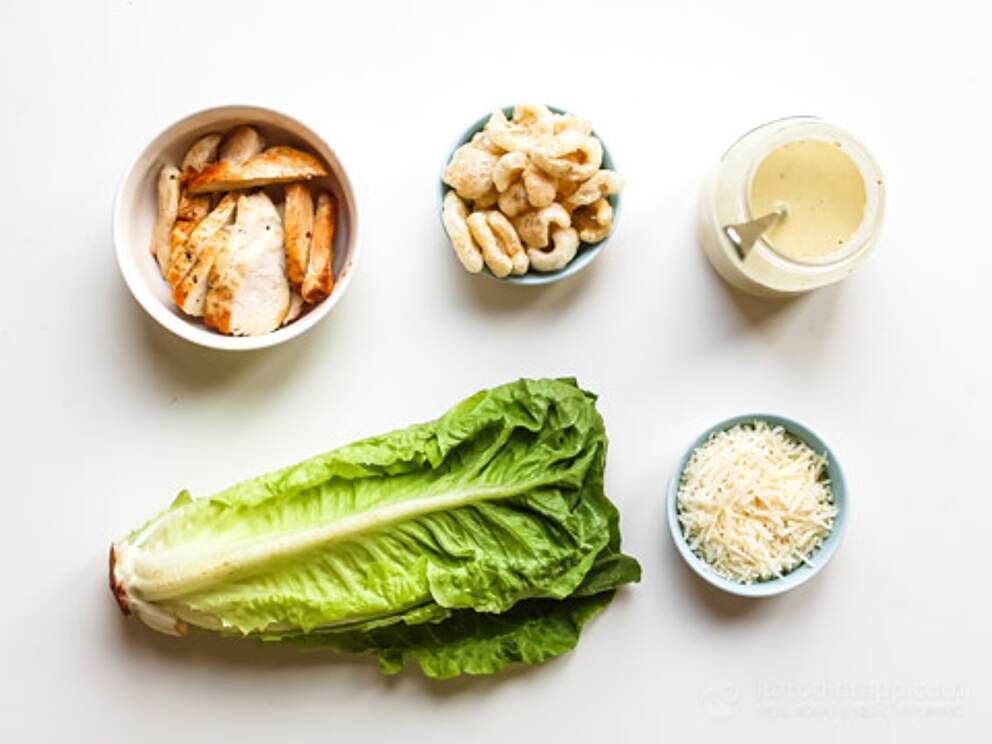 Caesar Salad with ZeroCarb Croutons KetoDiet Blog