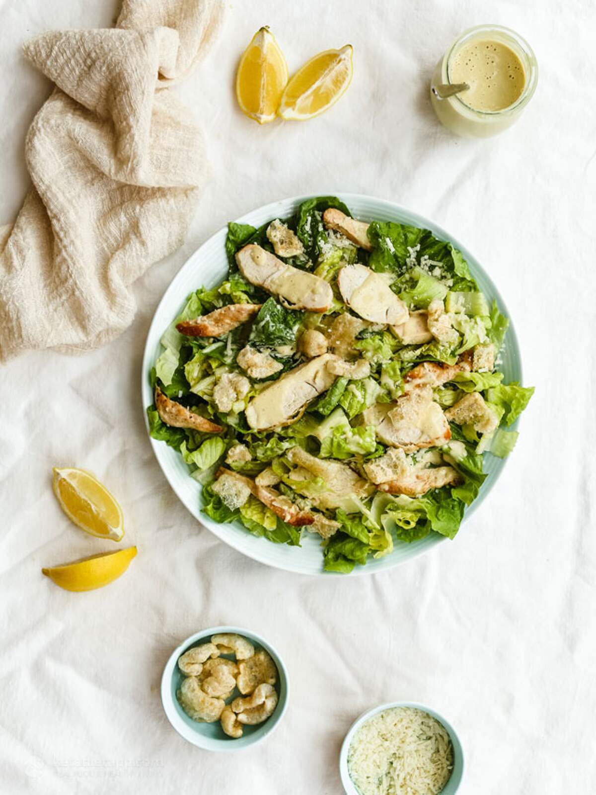 Caesar Salad with ZeroCarb Croutons KetoDiet Blog