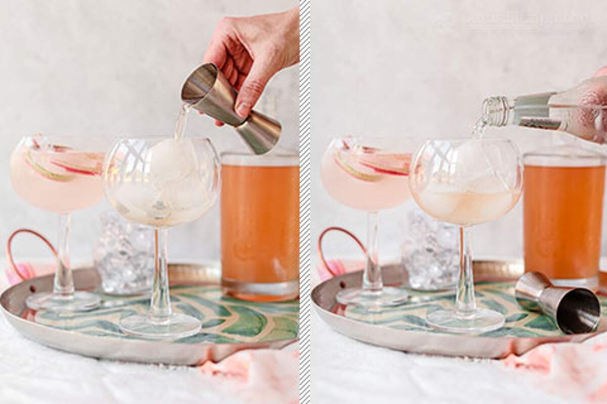 LowCarb Pink Rhubarb Gin KetoDiet Blog