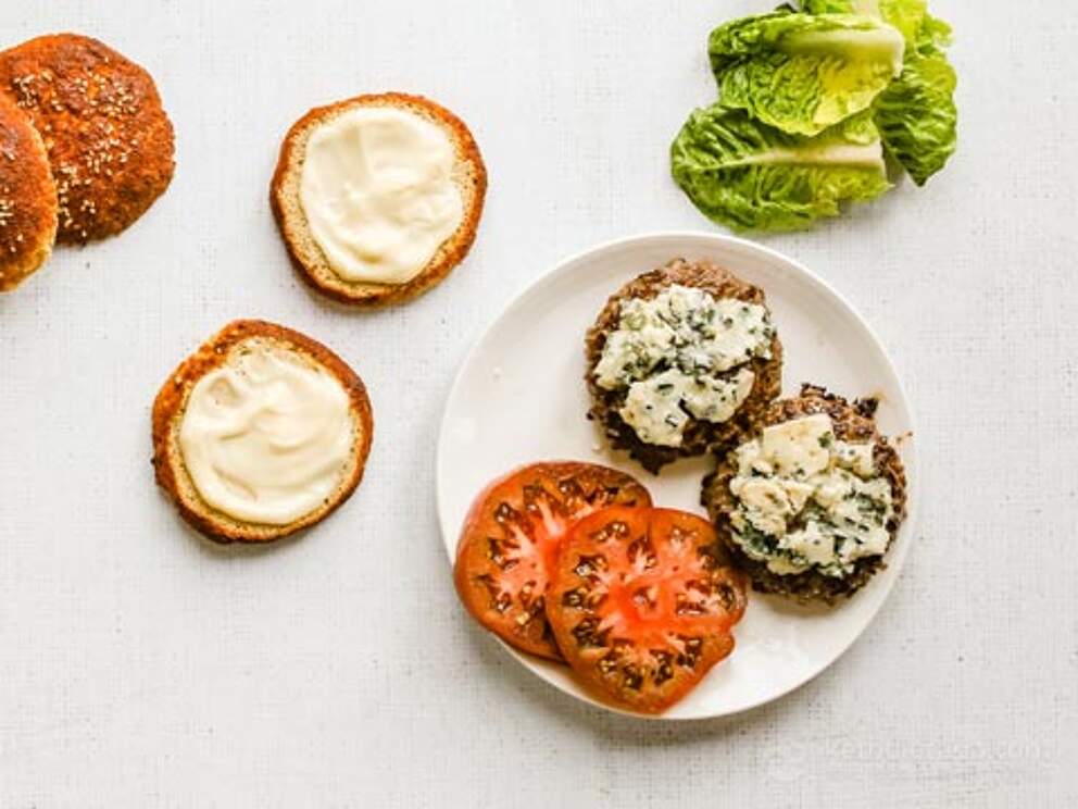 Keto Blue Cheese Burger KetoDiet Blog