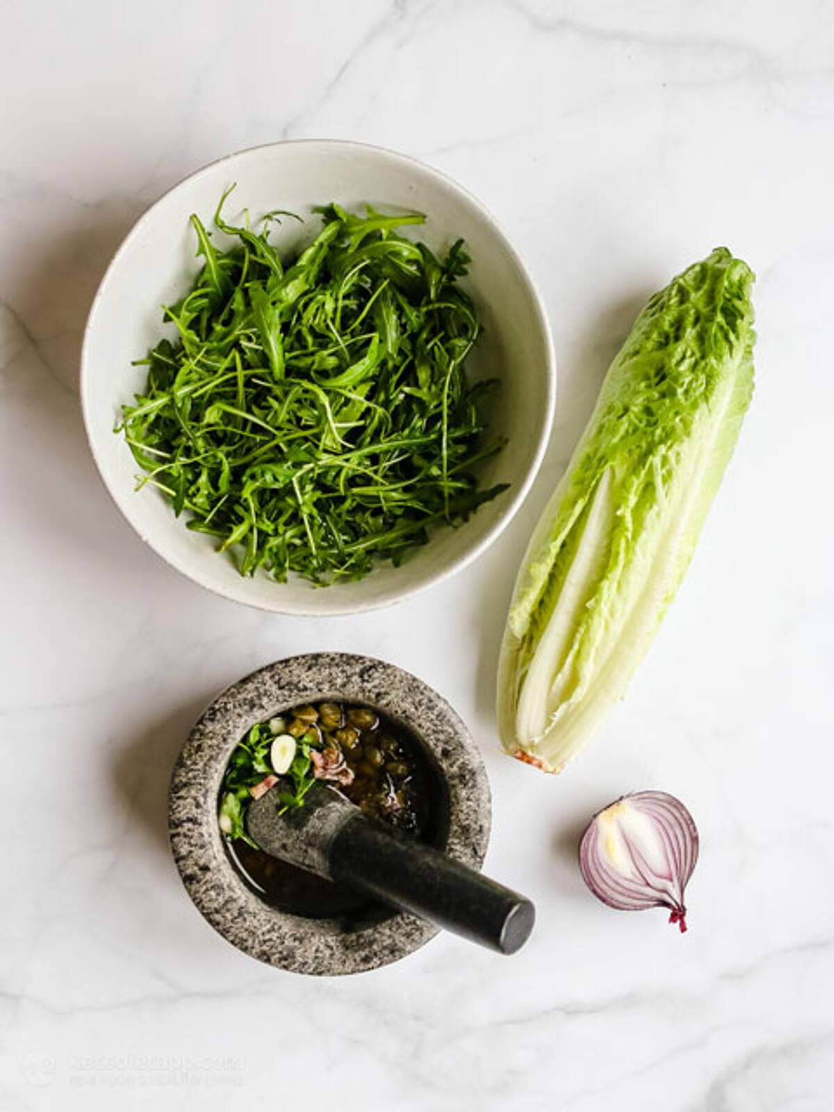 Arugula Salad with Anchovy Caper Dressing KetoDiet Blog