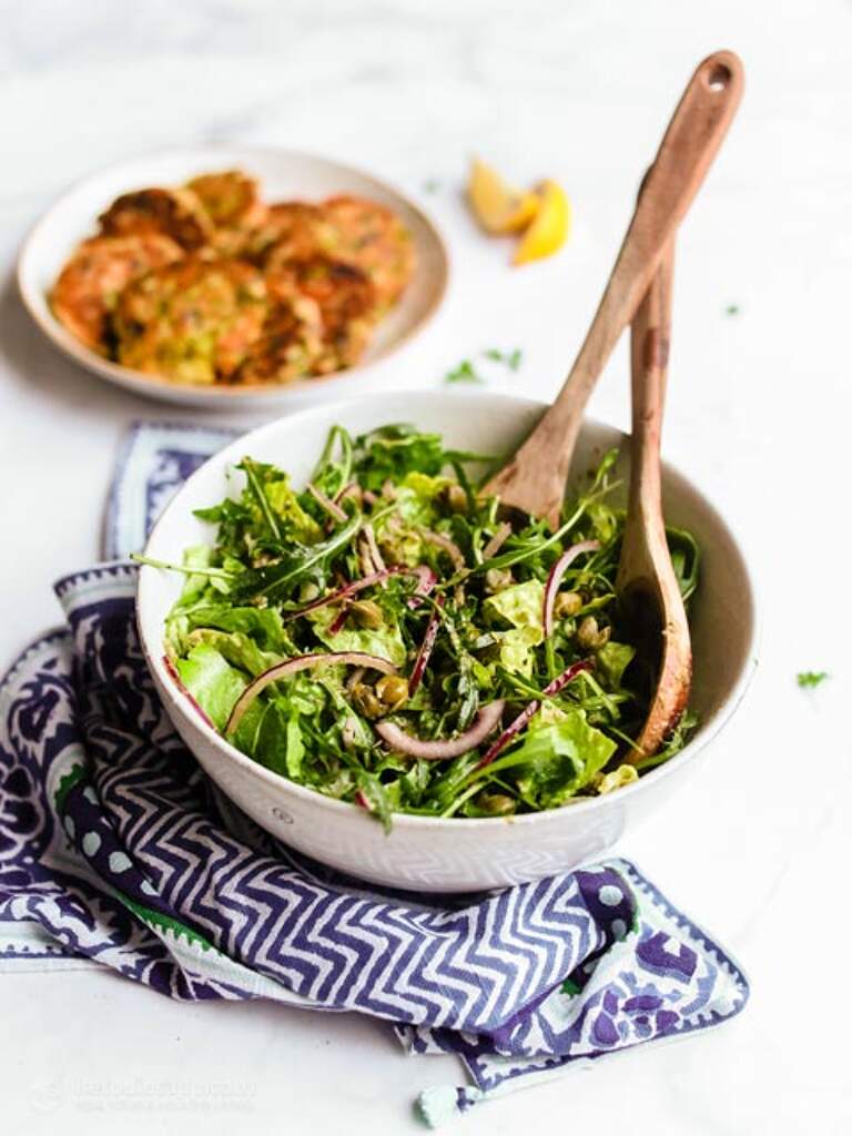 Arugula Salad with Anchovy Caper Dressing KetoDiet Blog