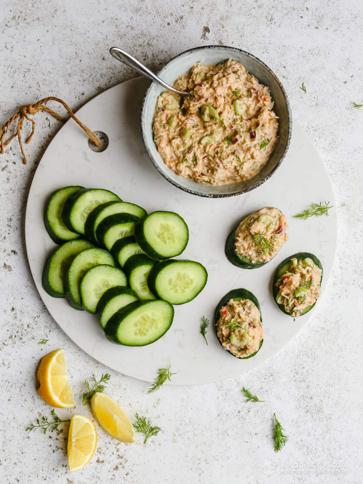 Crab Salad Cucumber Stacks KetoDiet Blog