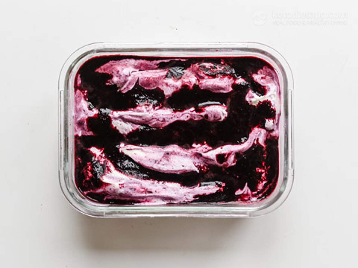 Keto Blueberry Swirl Froyo KetoDiet Blog