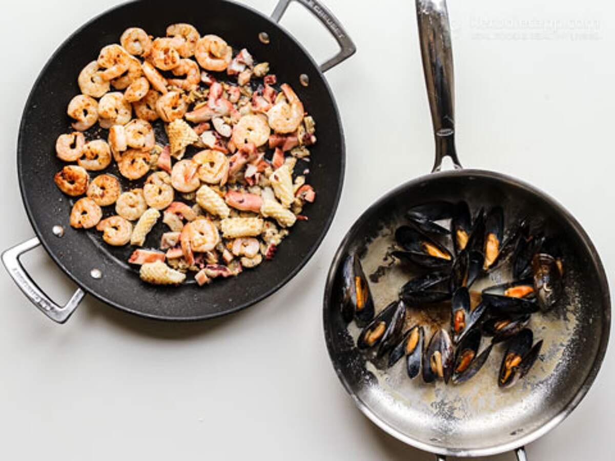 LowCarb Seafood Cauliflower Paella KetoDiet Blog