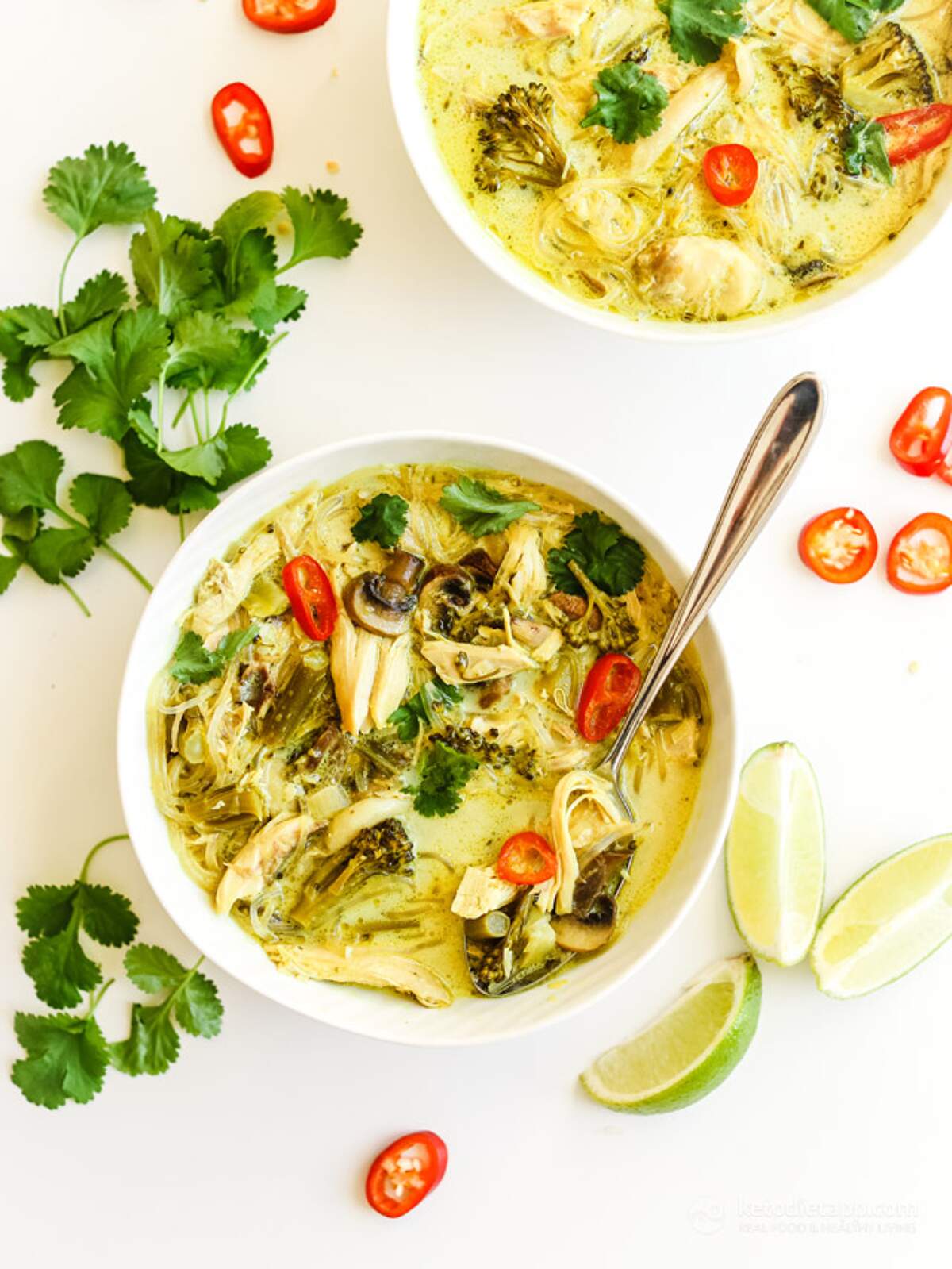 Low-Carb Thai Chicken Noodle Soup | KetoDiet Blog
