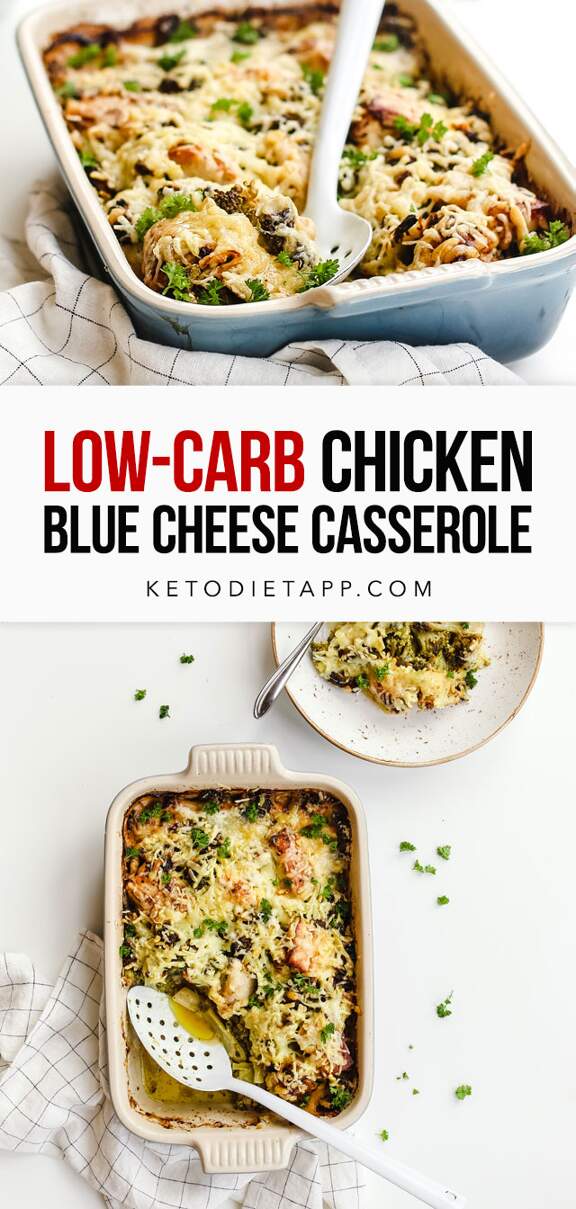 Low-Carb Chicken Blue Cheese Casserole | KetoDiet Blog