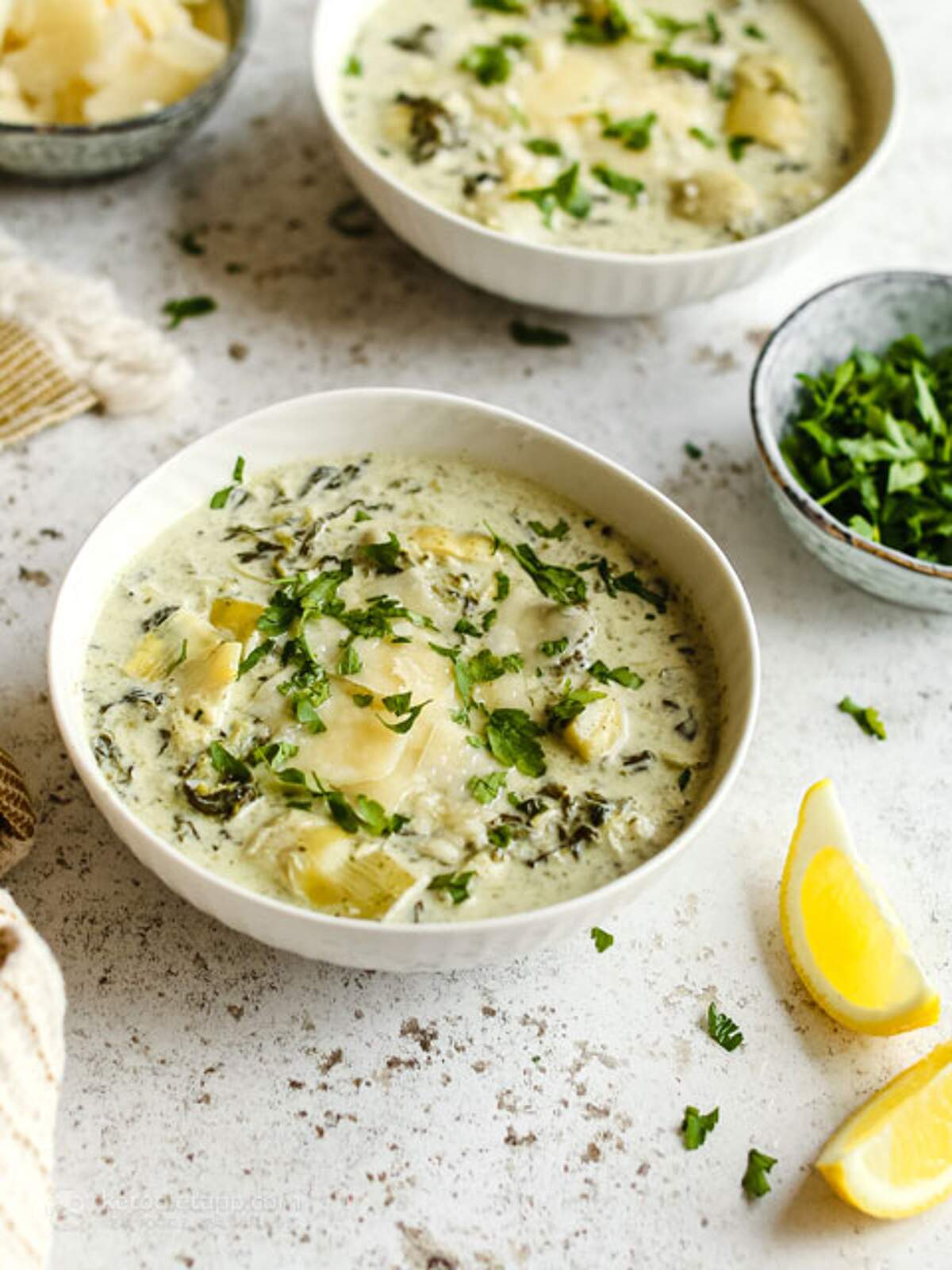 Creamy LowCarb Spinach & Artichoke Soup KetoDiet Blog