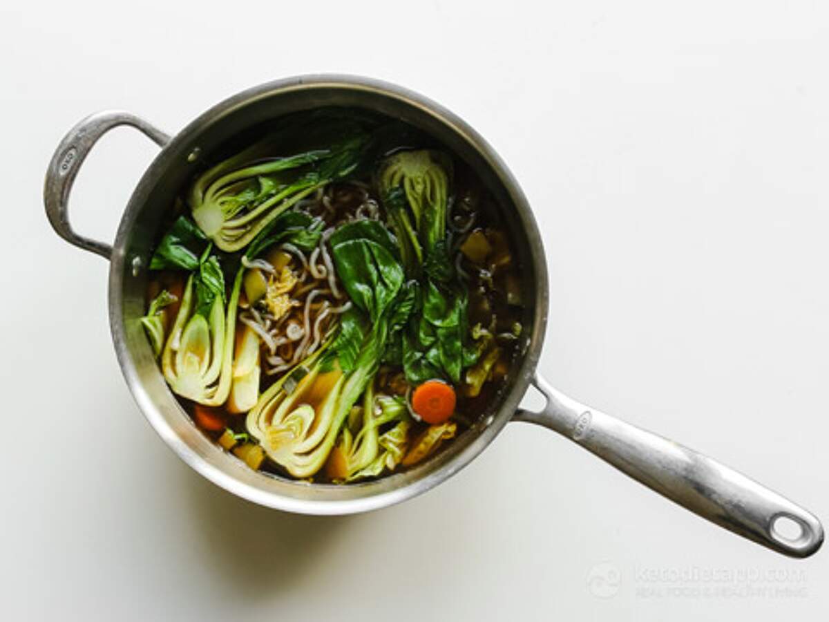 Low-Carb Chinese Chicken Noodle Soup | KetoDiet Blog
