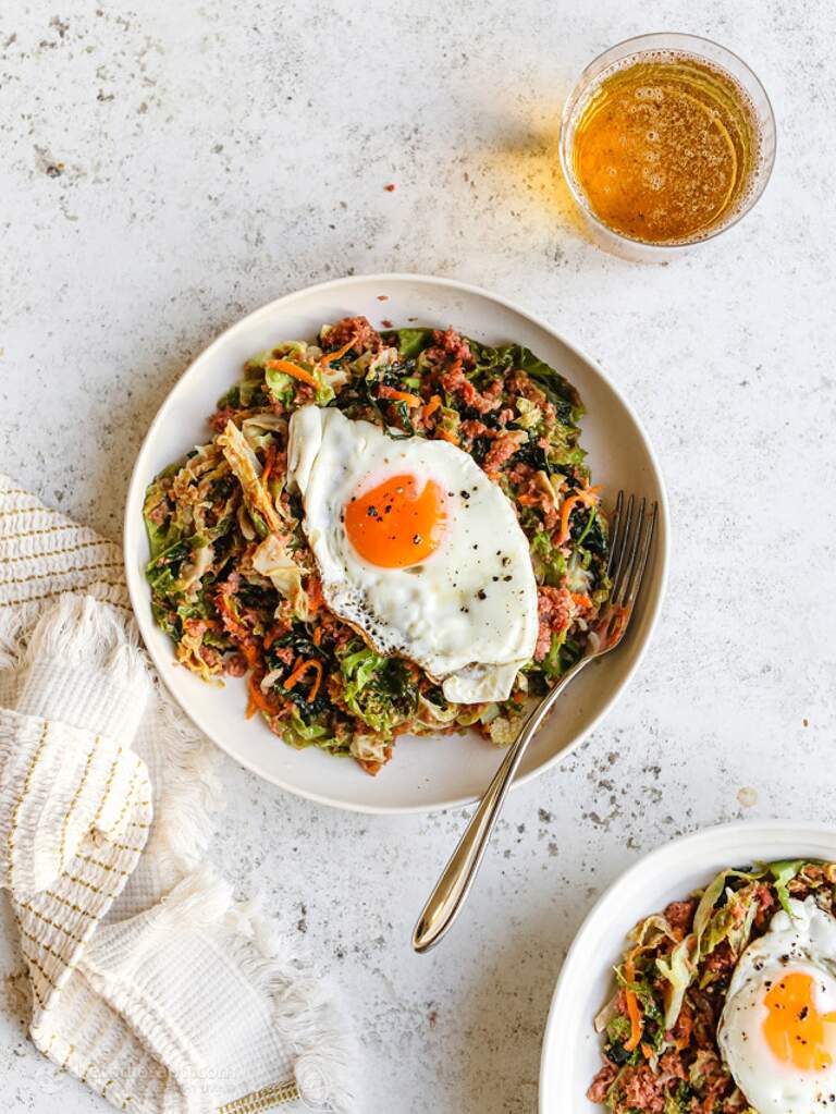 LowCarb Corned Beef & Egg Hash KetoDiet Blog