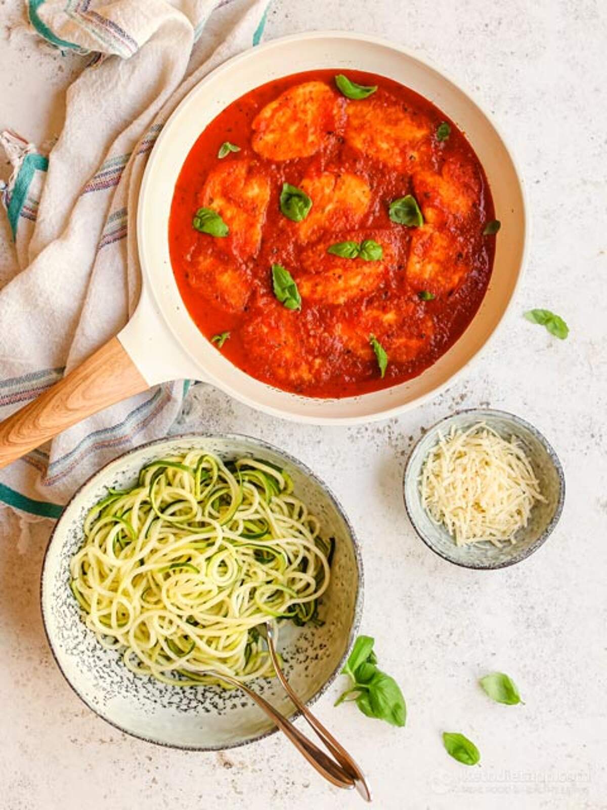 LowCarb Marinara Halloumi Skillet KetoDiet Blog