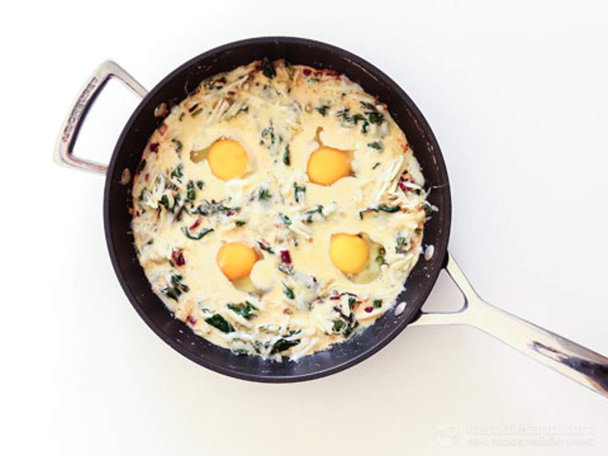 Creamy Eggs with Gruyere Cheese KetoDiet Blog