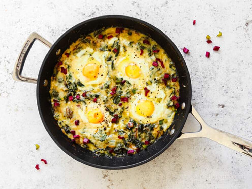 Creamy Eggs with Gruyere Cheese KetoDiet Blog