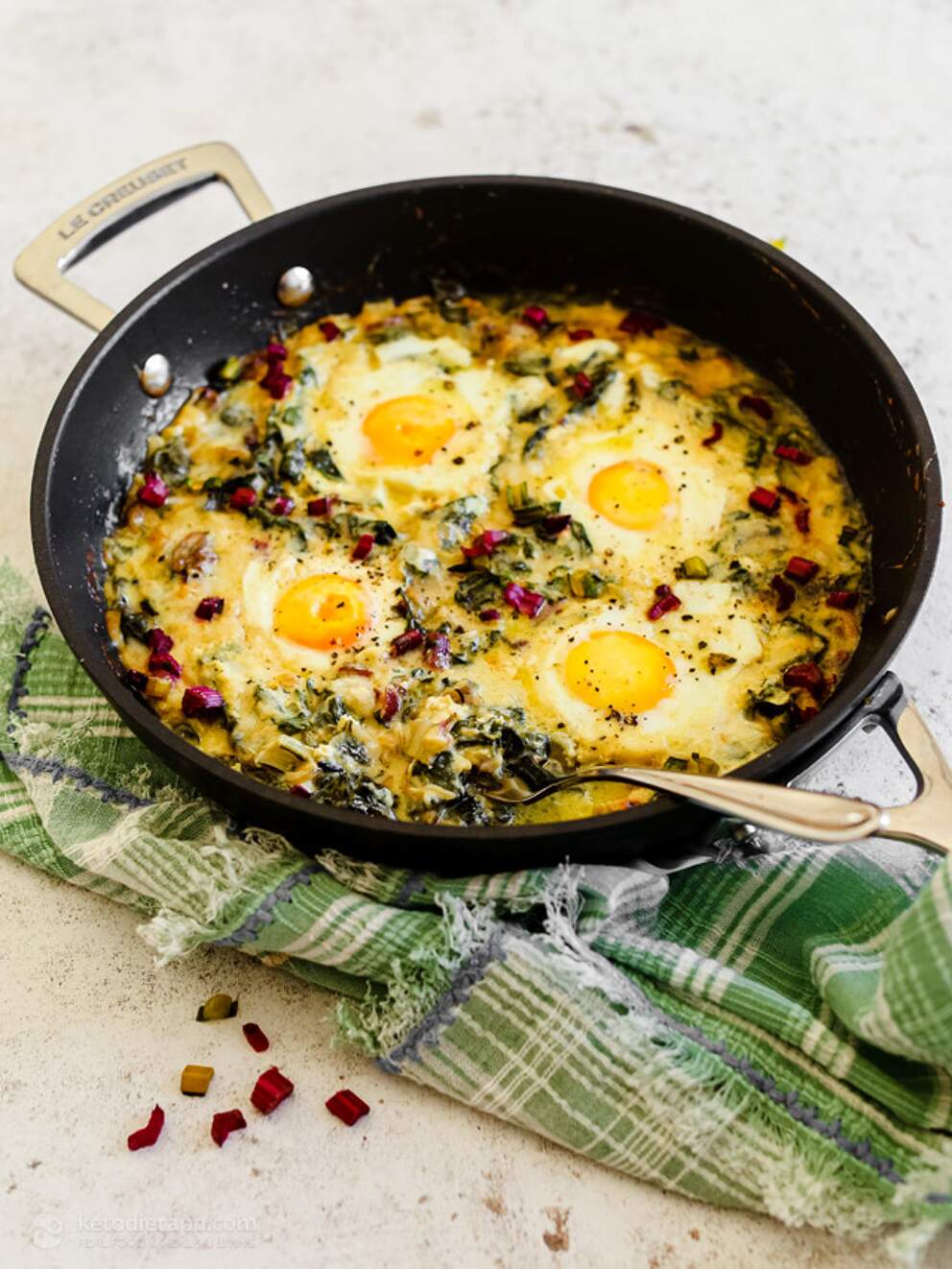 Creamy Eggs with Gruyere Cheese KetoDiet Blog