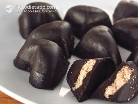 Coconut Oil Chocolate Coconut Candies, aka "fat-bombs"!