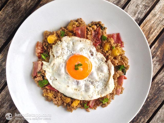 keto pumpkin & beef sautée