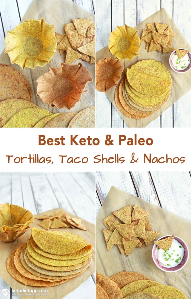 best keto & paleo tortillas, taco shells & nachos