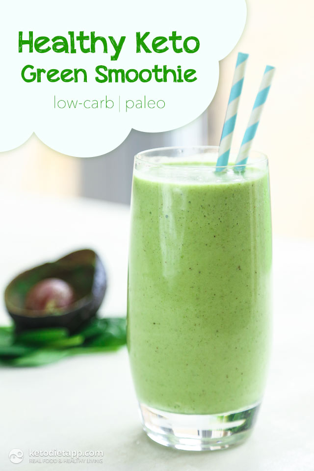 Creamy Keto Green Smoothie | KetoDiet Blog