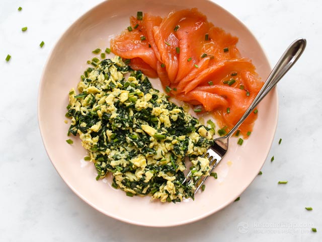 Low-Carb Green Eggs with Smoked Salmon