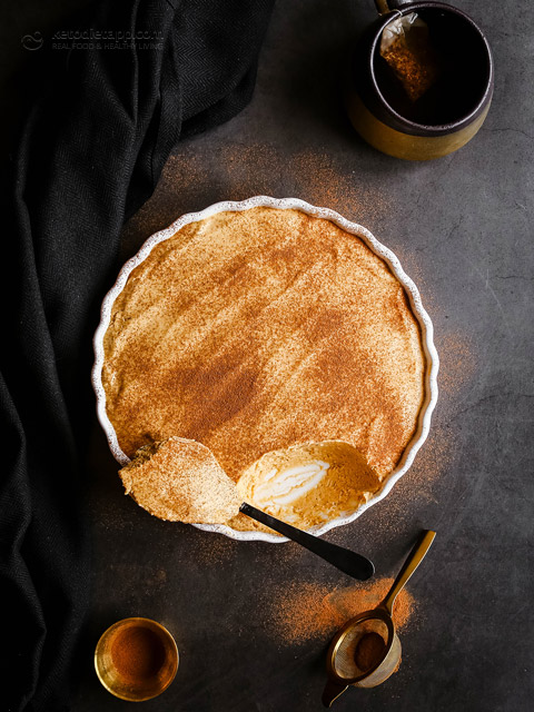 No Bake Keto Pumpkin Cheesecake (low-carb, sugar-free) No Bake Keto Pumpkin Cheesecake