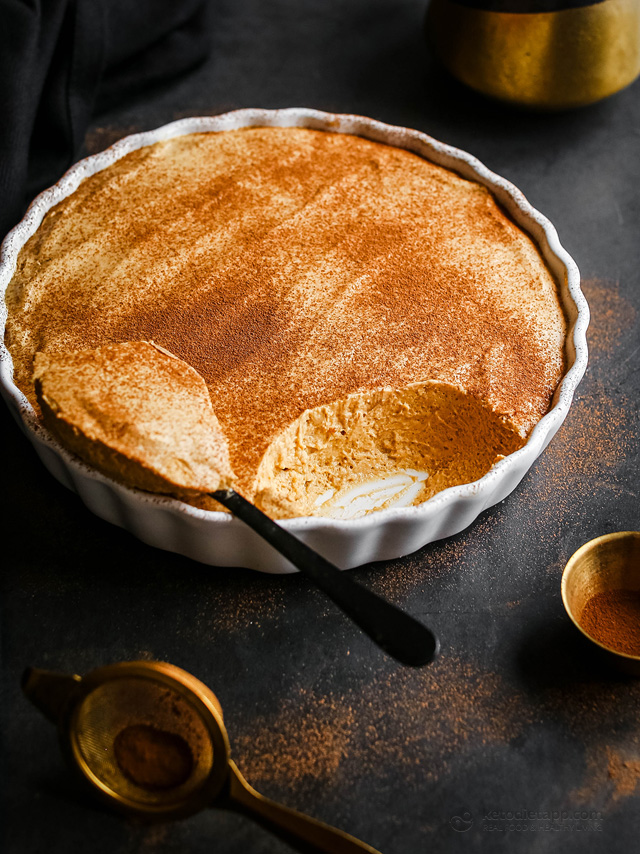 No Bake Keto Pumpkin Cheesecake