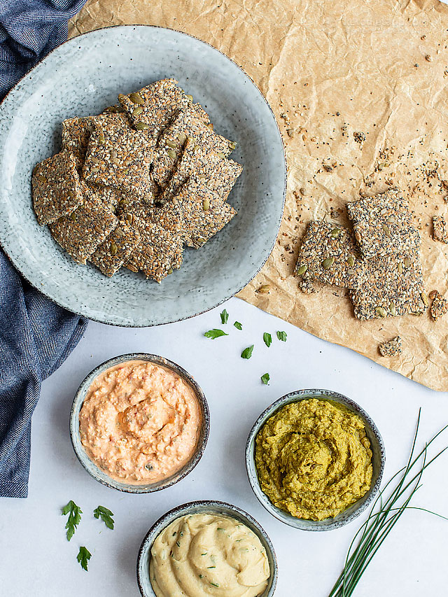 Crispy Multiseed Keto Crackers