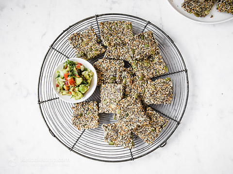 Crispy Multiseed Keto Crackers