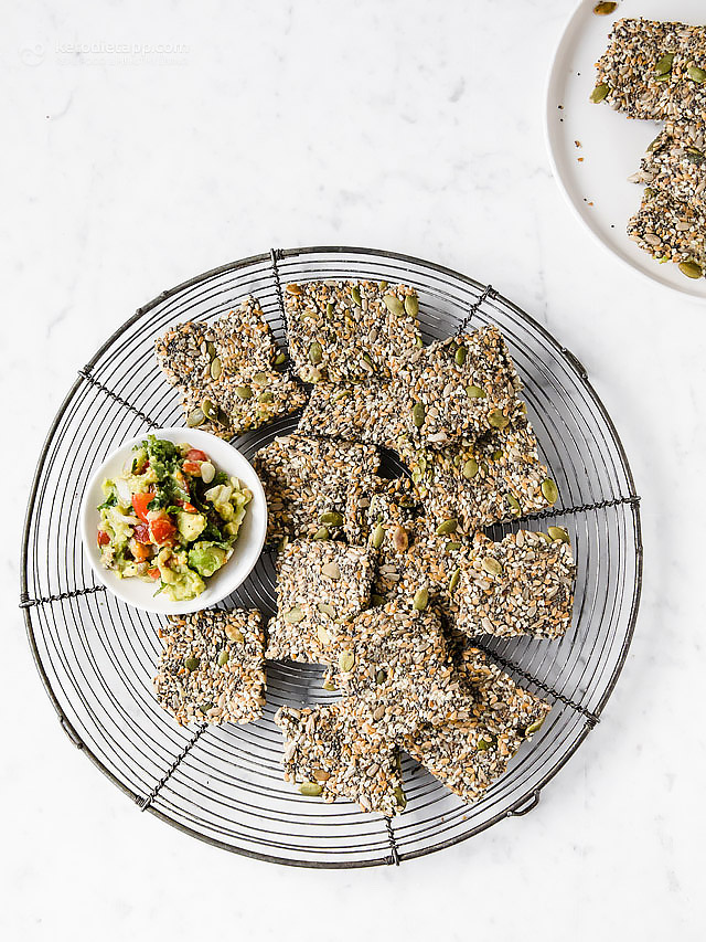 Crispy Multiseed Keto Crackers